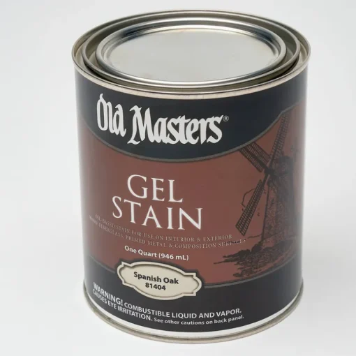 Old Masters Semi-Transparent Spanish Oak Oil-Based Alkyd Gel Stain 1 qt