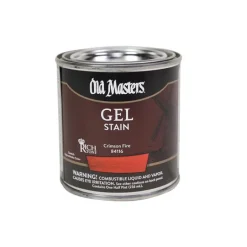 Old Masters Semi-Transparent Crimson Fire Oil-Based Alkyd Gel Stain 0.5 pt