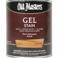 Old Masters Semi-Transparent Dark Mahogany Oil-Based Alkyd Gel Stain 1 qt