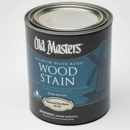 Old Masters Semi-Transparent Natural Tint Base Water-Based Latex Wood Stain 1 qt. (Pack of 4)
