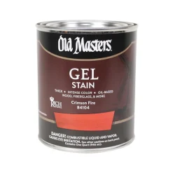Old Masters Semi-Transparent Crimson Fire Oil-Based Alkyd Gel Stain 1 qt