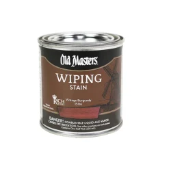 Old Masters Semi-Transparent Vintage Burgandy Oil-Based Wiping Stain 0.5 pt. (Pack of 6)