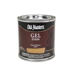 Old Masters Semi-Transparent Natural Walnut Oil-Based Alkyd Gel Stain 0.5 pt