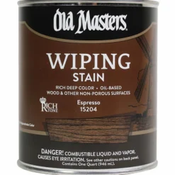 Old Masters Semi-Transparent Espresso Oil-Based Wiping Stain 1 Qt.