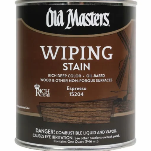 Old Masters Semi-Transparent Espresso Oil-Based Wiping Stain 1 Qt.
