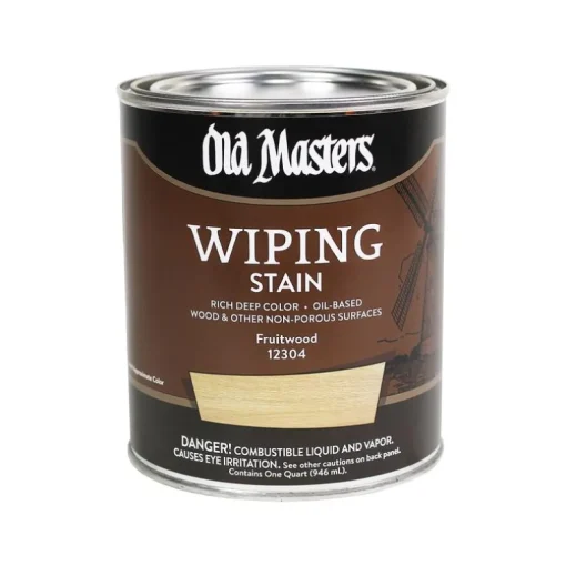 Old Masters Semi-Transparent Fruitwood Oil-Based Wiping Stain 1 qt. (Pack of 4)