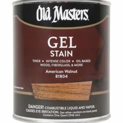 Old Masters Semi-Transparent American Walnut Oil-Based Alkyd Gel Stain 1 qt