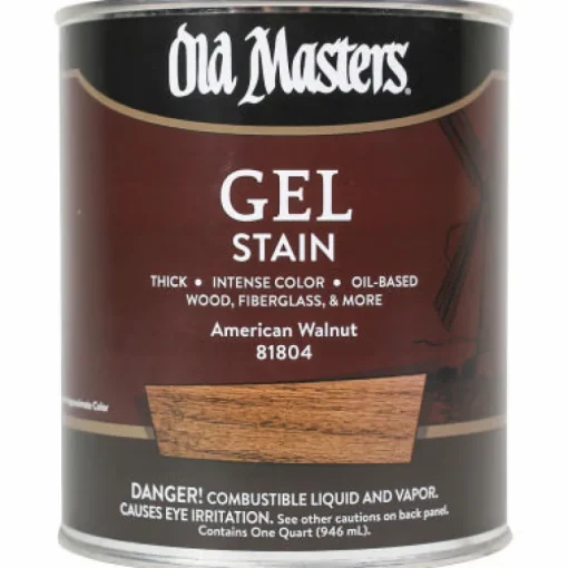 Old Masters Semi-Transparent American Walnut Oil-Based Alkyd Gel Stain 1 qt