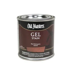 Old Masters Semi-Transparent Red Mahogany Oil-Based Alkyd Gel Stain 0.5 pt