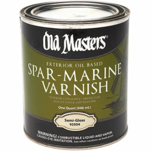 Old Masters Spar-Marine Semi-Gloss Clear Oil-Based Marine Spar Varnish 1 qt.