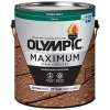 Olympic Maximum Solid Color Tintable Semi-Gloss White Base 2 Base 2 Acrylic Latex Stain and Sealant (Pack of 4)