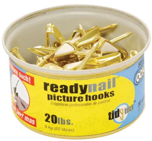 Ook Brass-Plated Standard Picture Hook 20 lb 30 pk