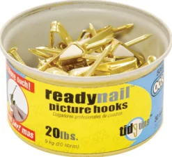 Ook Brass-Plated Standard Picture Hook 20 lb 30 pk