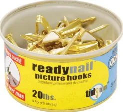 Ook Brass-Plated Standard Picture Hook 20 lb 30 pk