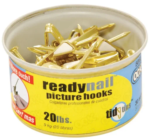 Ook Brass-Plated Standard Picture Hook 20 lb 30 pk
