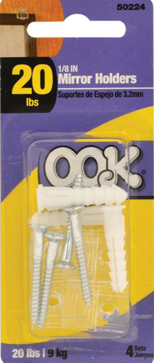 Ook Mirror Holder 20 lb 4 pk