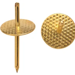 OOK One-Step Brass-Plated One Piece Quick Hanger 40 lb 4 pk