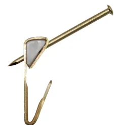 Ook OOK ReadyNail Brass-Plated Conventional Picture Hook 30 lb 4 pk