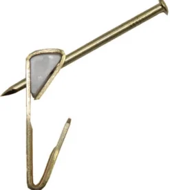 Ook OOK ReadyNail Brass-Plated Conventional Picture Hook 30 lb 4 pk
