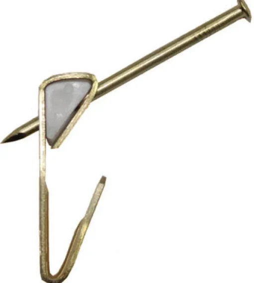 Ook OOK ReadyNail Brass-Plated Conventional Picture Hook 30 lb 4 pk