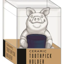 Open Road Brands BBQ Toothpick Holder Ceramic 1 pk (Pack of 4)
