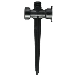 Orbit 67992 1/2 Black Driplock Tubing X 1/2 Male Pipe Thread End Cap Stake