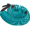 Orbit 27436 50' Blue Coil Hose With 8-Pattern Nozzle