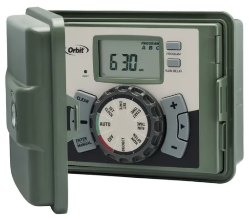 Orbit 57894 4-Station Green Indoor/Outdoor Easy-Set Logic Sprinkler Timer