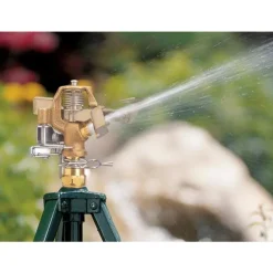 Orbit Brass Ring Base Impact Sprinkler Head 2513 sq ft 1 pk