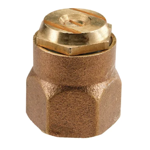 Orbit Gold Brass Center Strip Spray Pattern 12 ft. Shrub Sprinkler Head 1/2 in. Inlet with Nozzle