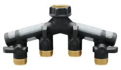 Orbit Pro Flo 3/4 in. Metal Threaded Female/Male Garden Hose Manifold