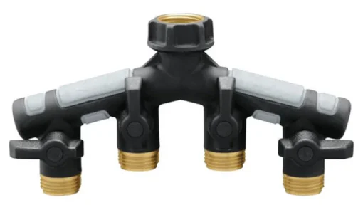 Orbit Pro Flo 3/4 in. Metal Threaded Female/Male Garden Hose Manifold
