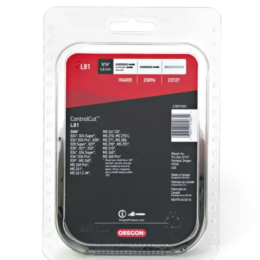 Oregon ControlCut L81 20 in. Chainsaw Chain 81 links