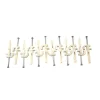 Organized Living Plastic/Steel Versa-Clips with TriLock II Anchor 100 pk (Pack of 5)
