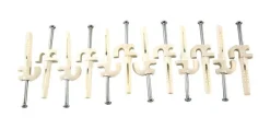 Organized Living Plastic/Steel Versa-Clips with TriLock II Anchor 100 pk (Pack of 5)