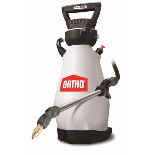 Ortho Black/White Adjustable Tip Battery Operated Compressed Air Sprayer 2 gal. Capacity