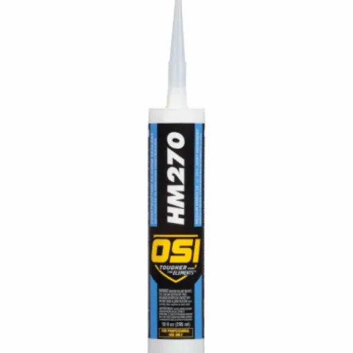 OSI Flexible Waterproof & Weatherproof Clear Silicone Window Glazing Sealant 10 oz. (Pack of 12)