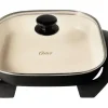 Oster DuraCeramic Ceramic Skillet Black/Silver