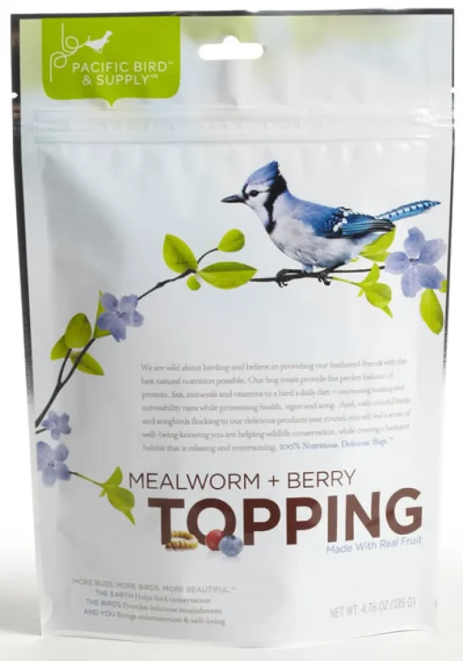 Pacific Bird & Supply Co Inc PB-0022 4.8 Oz Mealworm Berry Topping