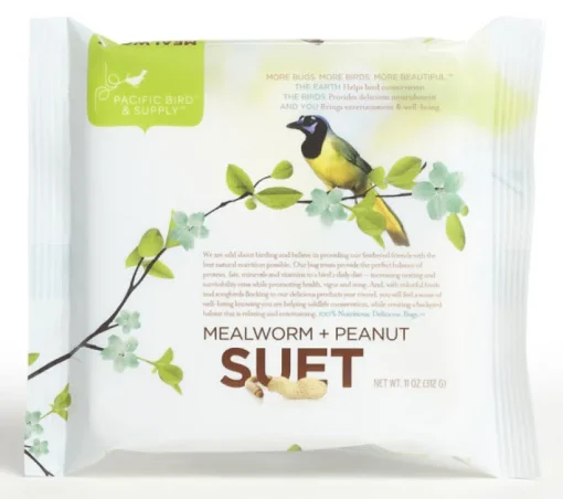 Pacific Bird & Supply Co Inc Pb-0026 11 Oz Peanut Mealworm Suet Cake