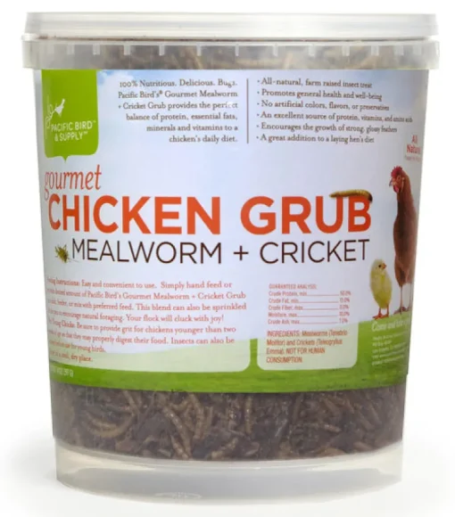 Pacific Bird & Supply Co Inc Pb-0050 14 Oz Gourmet Chicken Grub Mealworm