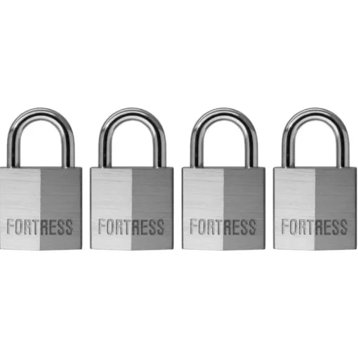 PADLOCK ALU 3/4"W 4PK