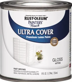 Painters Touch 1992-730 1/2 Pint Gloss White Painters Touch™ Multi-Purpose Paint (Pack Of 6)