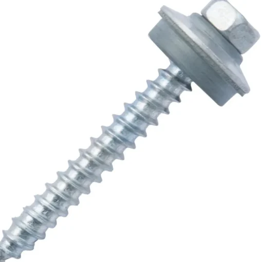 Palram Americas Woodtite No. 16 x 2 in. L Hex Galvanized Wood Screws 50 pk