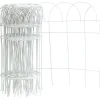 Panacea 240 in. L x 14 in. H PVC White Scroll Garden Edging (Pack of 6)