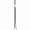 Panacea Black Powder Coated Steel Fireplace Tongs
