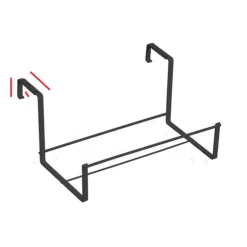 Panacea Black Steel 7-1/4 in. H Deck Box Extender Hook 1 pk