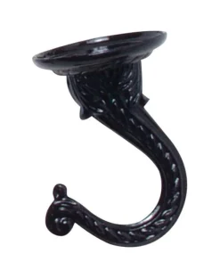 Panacea Black Steel Indoor/Outdoor Sturdy Swag Hook 2 H x 4-9/16 D x 1-3/8 W in.