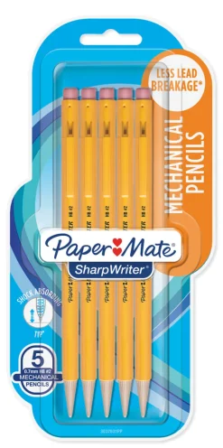 Paper Mate 3037631PP 0.7mm #2 SharpWriter® Mechanical Pencils 5 Count