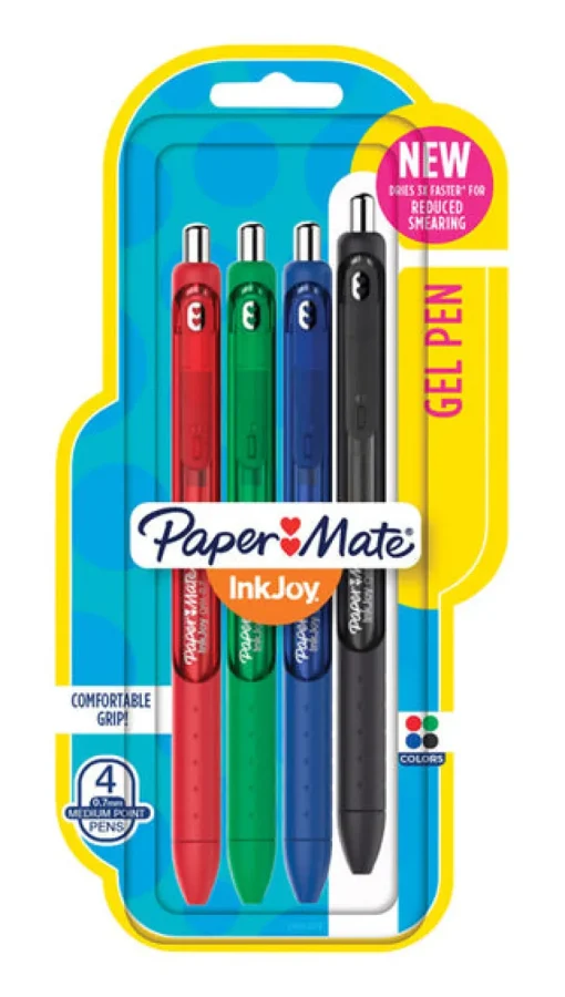 PaperMate Ink Joy Assorted Retractable Gel Pen 4 pk (Pack of 6)